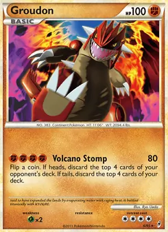 Groudon [Volcano Stomp] 카드 이미지