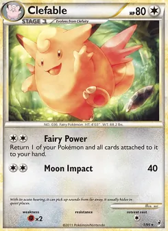 Clefable [Fairy Power | Moon Impact] 카드 이미지