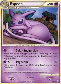 Espeon [Solar Suggestion | Psybeam] 카드 이미지