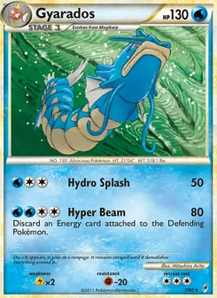Gyarados [Hydro Splash | Hyper Beam] 카드 이미지