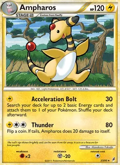 Ampharos [Acceleration Bolt | Thunder] 카드 이미지