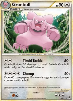 Granbull [Timid Tackle | Chomp] 카드 이미지