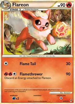 Flareon [Flame Tail | Flamethrower] 카드 이미지