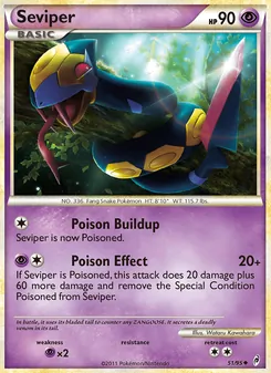 Seviper [Poison Buildup | Poison Effect] 카드 이미지