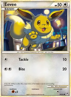 Eevee [Tackle | Bite] 카드 이미지