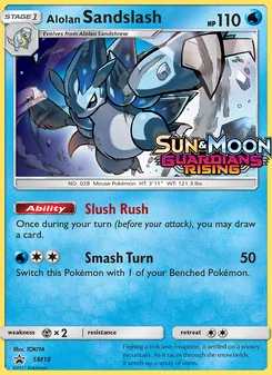 Alolan Sandslash [Slush Rush | Smash Turn] 카드 이미지
