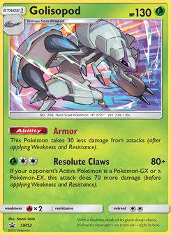 Golisopod [Armor | Resolute Claws] 카드 이미지