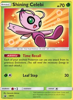 Shining Celebi [Time Recall | Leaf Step]