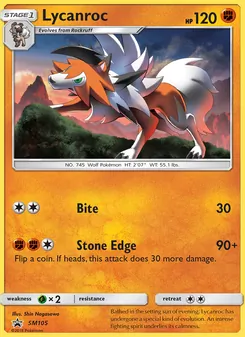 Lycanroc [Bite | Stone Edge]
