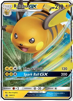Raichu GX [Thunderbolt | Spark Ball GX]