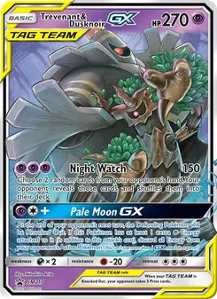 Trevenant & Dusknoir GX [Night Watch | Pale Moon GX]