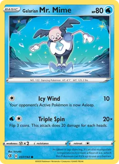 Galarian Mr. Mime [Icy Wind | Triple Spin] 카드 이미지