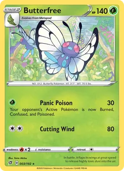 Butterfree [Panic Poison | Cutting Wind] 카드 이미지