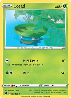 Lotad [Mini Drain | Ram] 카드 이미지