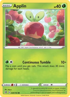 Applin [Continuous Tumble] 카드 이미지