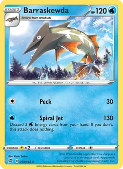 Barraskewda [Peck | Spiral Jet] 카드 이미지