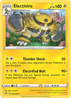 Electivire [Thunder Shock | Electrified Bolt] 카드 이미지