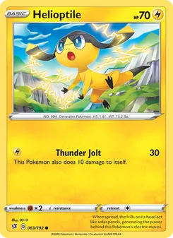 Helioptile [Thunder Jolt] 카드 이미지
