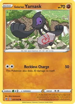 Galarian Yamask [Reckless Charge] 카드 이미지