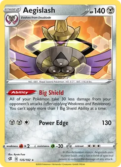 Aegislash [Big Shield | Power Edge] 카드 이미지