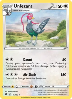 Unfezant [Daunt | Air Slash]