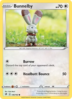Bunnelby [Burrow | Headbutt Bounce] 카드 이미지