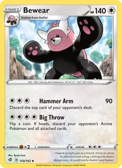 Bewear [Hammer Arm | Big Throw] 카드 이미지