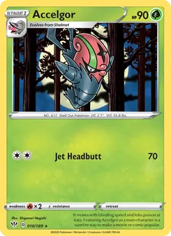 Accelgor [Jet Headbutt] 카드 이미지
