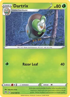Dartrix [Razor Leaf] 카드 이미지