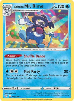 Galarian Mr. Rime [Shuffle Dance | Mad Party] 카드 이미지