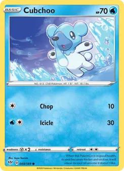 Cubchoo [Chop | Icicle] 카드 이미지