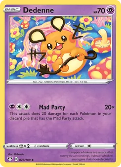 Dedenne [Mad Party] 카드 이미지