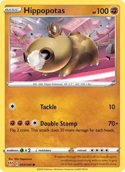 Hippopotas [Tackle | Double Stomp] 카드 이미지