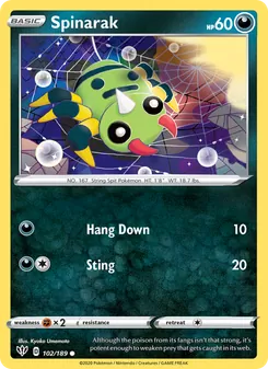 Spinarak [Hang Down | Sting]