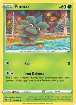 Pineco [Ram | Iron Defense] 카드 이미지