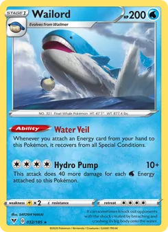 Wailord [Water Veil | Hydro Pump]