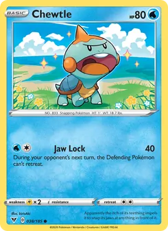 Chewtle [Jaw Lock] 카드 이미지