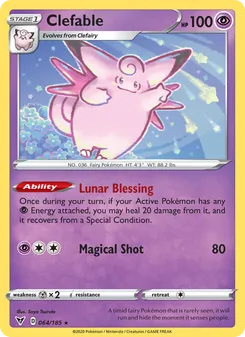 Clefable [Lunar Blessing | Magical Shot] 카드 이미지