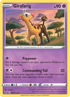 Girafarig [Psypower | Commanding Tail] 카드 이미지