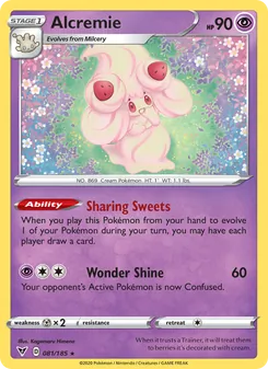 Alcremie [Sharing Sweets | Wonder Shine] 카드 이미지