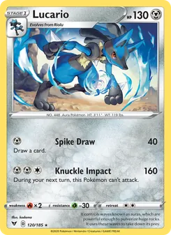 Lucario [Spike Draw | Knuckle Impact] 카드 이미지