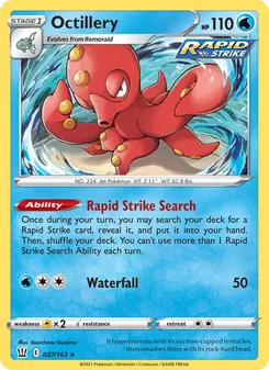 Octillery [Rapid Strike Search | Waterfall] 카드 이미지