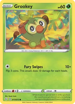 Grookey [Fury Swipes] 카드 이미지