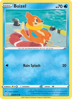 Buizel [Rain Splash] 카드 이미지