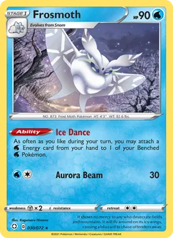 Frosmoth [Ice Dance | Aurora Beam] 카드 이미지