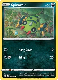 Spinarak [Hang Down | Sting]