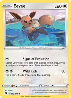 Eevee [Signs of Evolution | Wild Kick] 카드 이미지