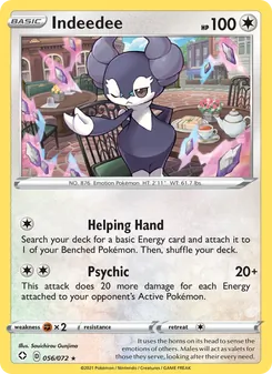 Indeedee [Helping Hand | Psychic] 카드 이미지