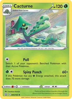Cacturne [Pull | Spiny Punch] 카드 이미지