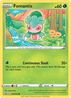 Fomantis [Continuous Slash] 카드 이미지